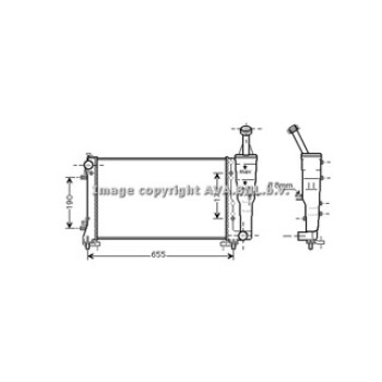 Rad. FIAT Idea 1.4 03- MM