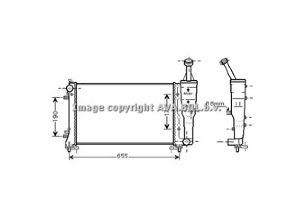Rad. FIAT Idea 1.4 03- MM