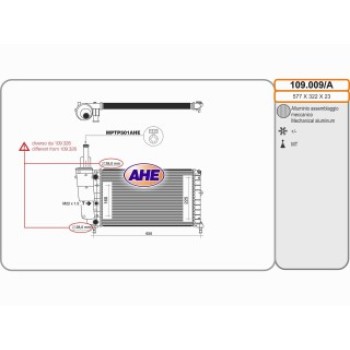Rad. FIAT/LANCIA Punto/Y 1.2 09.93-09.03
