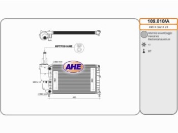 Rad. FIAT/LANCIA Punto/Y 1.2 09.93-09.03