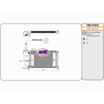 Rad. FIAT/LANCIA Punto/Y 1.2 09.93-09.03