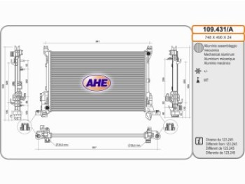 Rad. FIAT/OPEL/RENAULT Talento/Vivaro/Trafic III