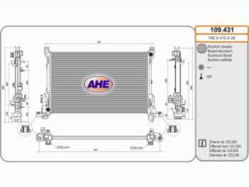 Rad. FIAT/OPEL/RENAULT Talento/Vivaro/Trafic III