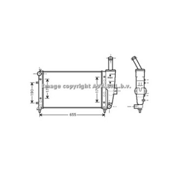 Rad. FIAT Punto II 1.2i 16V 02-