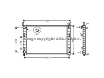 Rad. FORD Fiesta V 1.3 02-