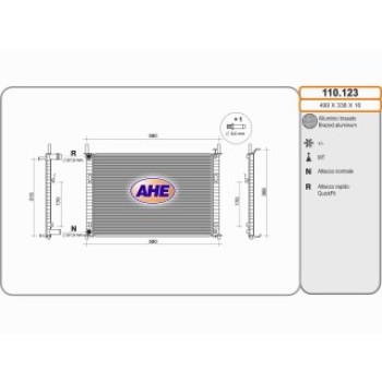 Rad. FORD FIESTA V 1.4 TDCI  M  +/- AC