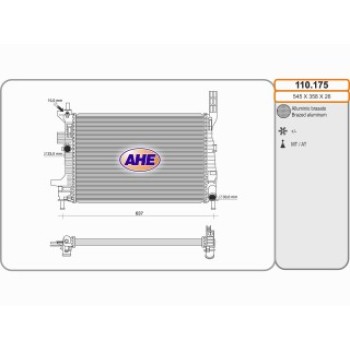 Rad. FORD Focus/Kuga 1.6/1.6TDCi 02.11-11.15