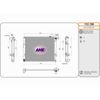Rad. HYUNDAI Santa Fe 2.0CRDi/2.2CRDi +/-AC MT 0