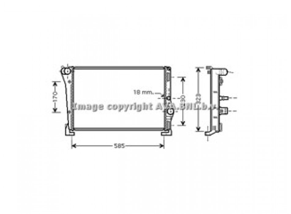 Rad. LANCIA Ypsilon 1.3 SDi 03-