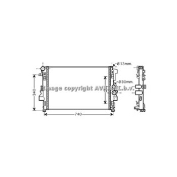 Rad. MERCEDES Vito 109/111 03-