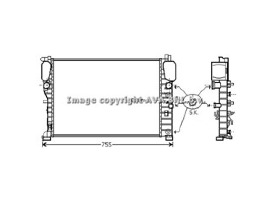 Rad. MERCEDES W211 02-