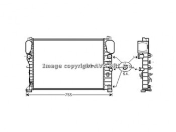 Rad. MERCEDES W211 02-