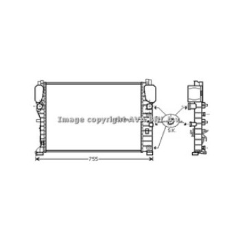 Rad. MERCEDES W211 02-