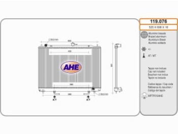 Rad. MITSUBISHI PAJERO IV 3.2 DID AT  +/- AC