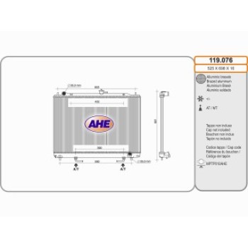 Rad. MITSUBISHI PAJERO IV 3.2 DID AT  +/- AC