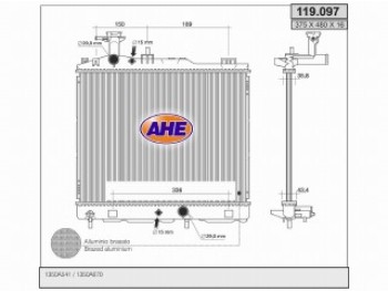 Rad. MITSUBISHI SPACE STAR 1.2 +/-AC M/AT 12-13