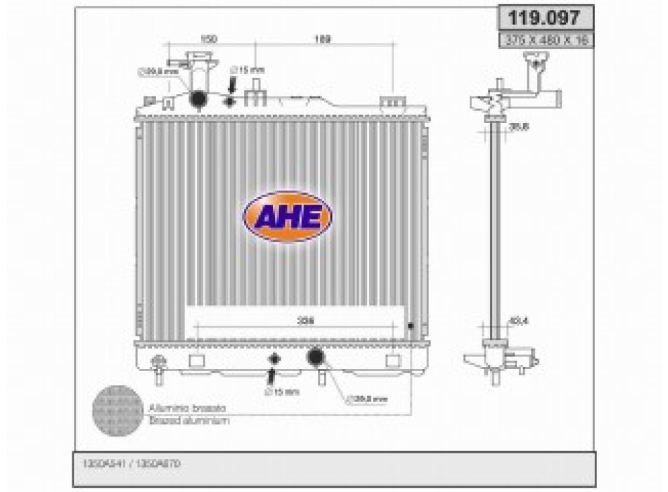 Rad. MITSUBISHI SPACE STAR 1.2 +/-AC M/AT 12-13
