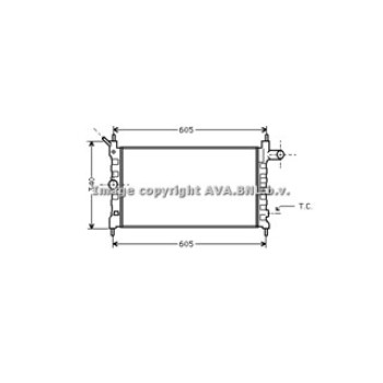 Rad. OPEL Astra F -AC