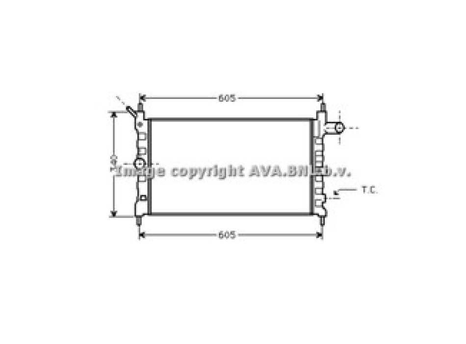 Rad. OPEL Astra F -AC