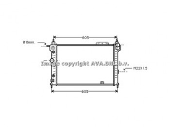 Rad. OPEL Astra F AT -AC