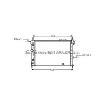 Rad. OPEL Astra F AT -AC