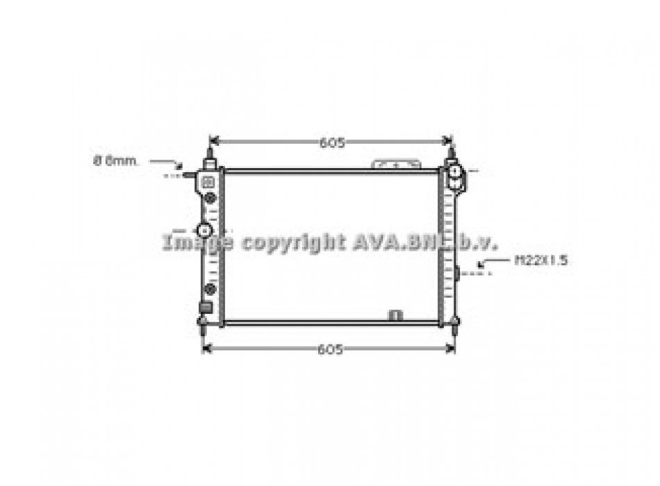 Rad. OPEL Astra F AT -AC