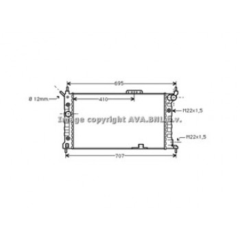 Rad. OPEL Astra F AT + AC