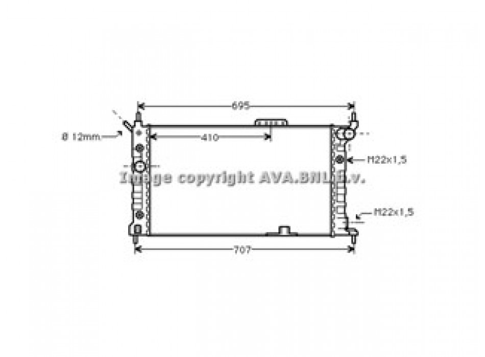 Rad. OPEL Astra F AT + AC
