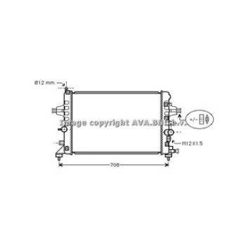 Rad. OPEL Astra H 1.6 04-