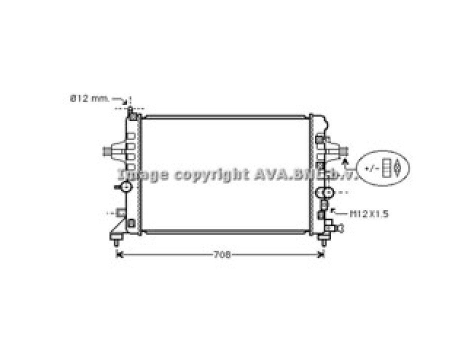 Rad. OPEL Astra H 1.6 04-