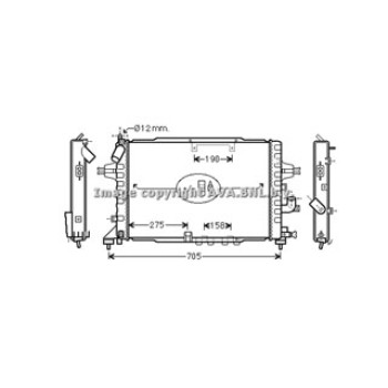 Rad. OPEL Astra H 1.7 CDTi 04-