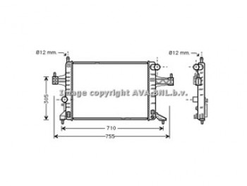 Rad. OPEL Corsa C 1.4/1.8 00-