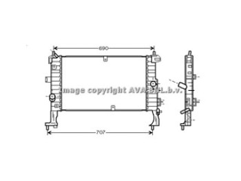 Rad. OPEL MERIVA 1.7 CDTi 03-