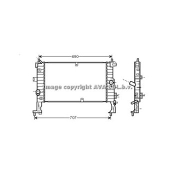 Rad. OPEL MERIVA 1.7 CDTi 03-