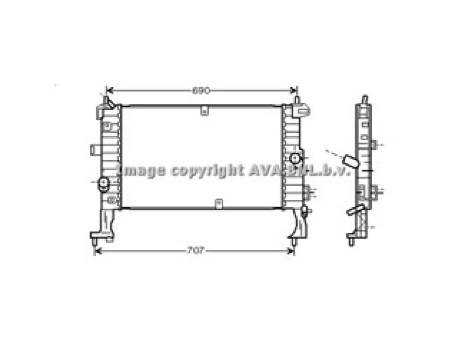 Rad. OPEL MERIVA 1.7 CDTi 03-