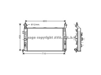 Rad. OPEL Meriva -AC 03-