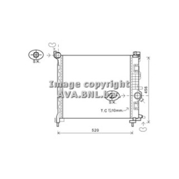 Rad. OPEL Meriva B 1.4i Turbo 10-