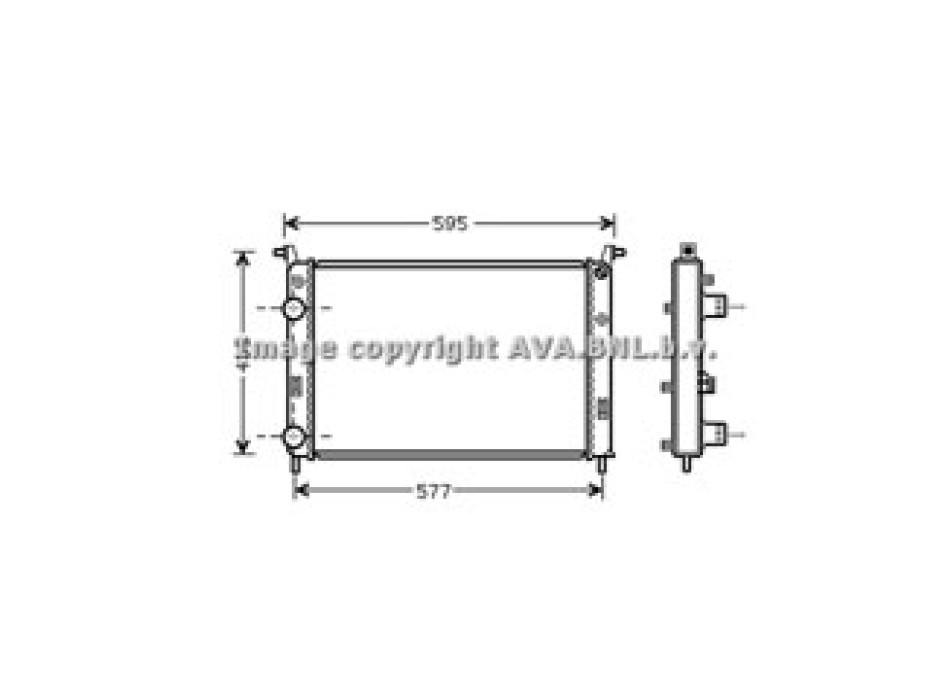 Rad. Palio 1.9 D / 1.9 JTD 09/00-