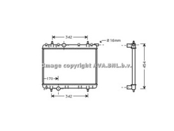 Rad. PEUGEOT 206 1.9 D 03-