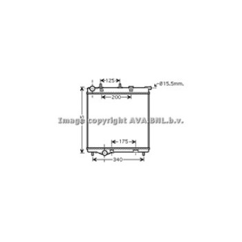 Rad. PEUGEOT 207 1.4 HDi 06-