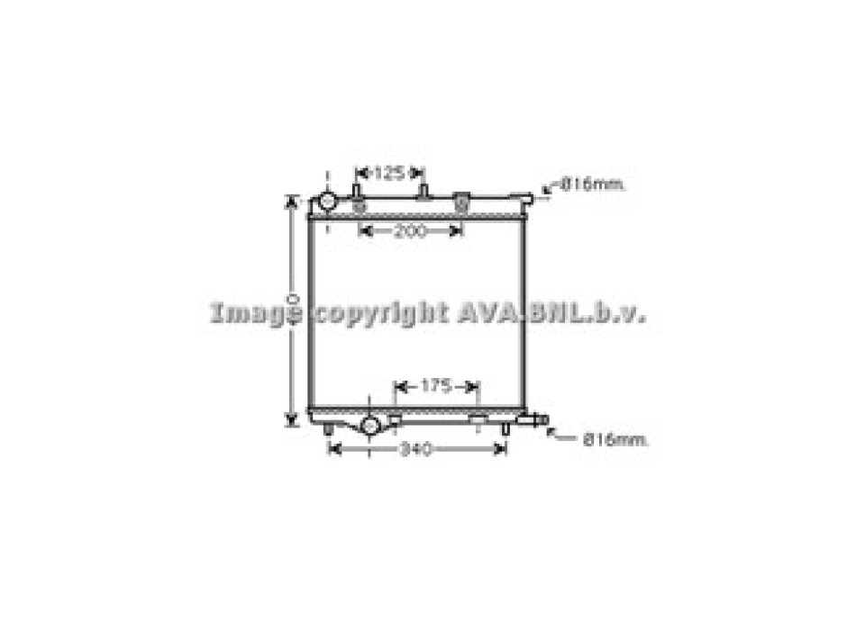 Rad. PEUGEOT 207 1.4i 06-
