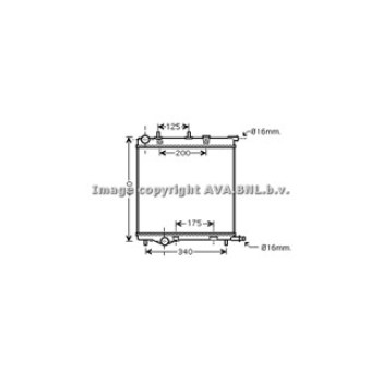 Rad. PEUGEOT 207 1.6i 06-