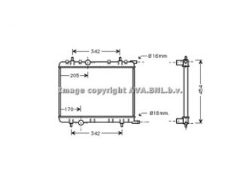Rad. PEUGEOT 307 CC 02-