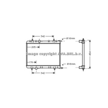 Rad. PEUGEOT 307 CC 02-