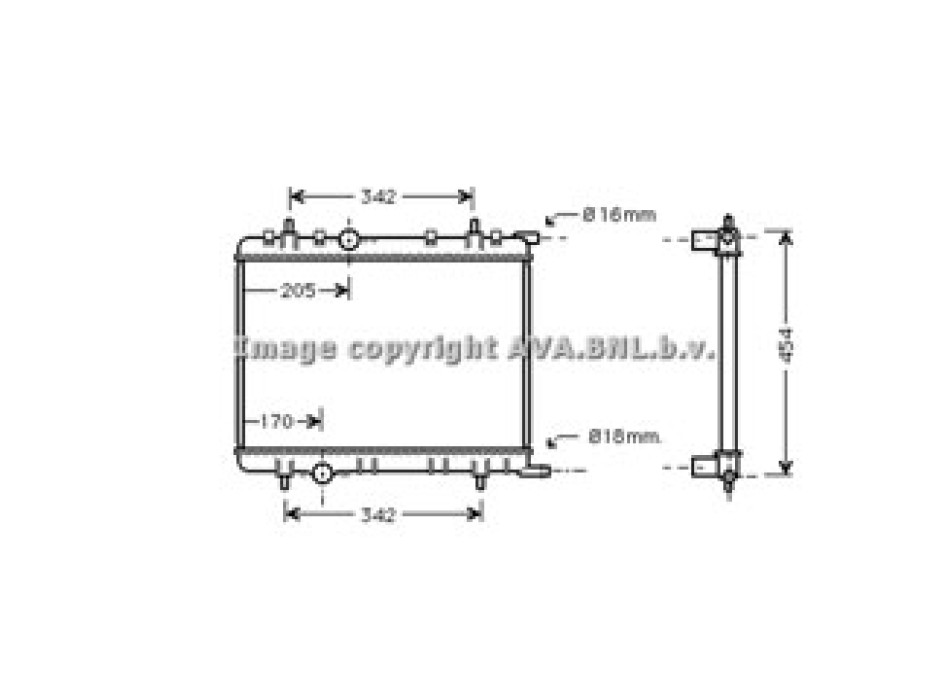Rad. PEUGEOT 307 CC 02-