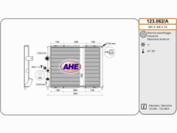 Rad. RENAULT CLIO II 1.2-1.4-1.6 M  AC