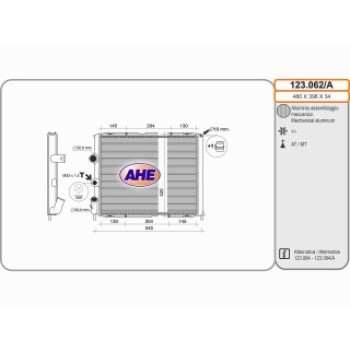 Rad. RENAULT CLIO II 1.2-1.4-1.6 M  AC