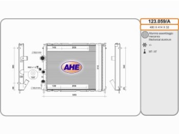Rad. RENAULT CLIO II 1,2-1.4-1.9D M  AC