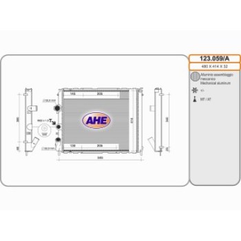 Rad. RENAULT CLIO II 1,2-1.4-1.9D M  AC