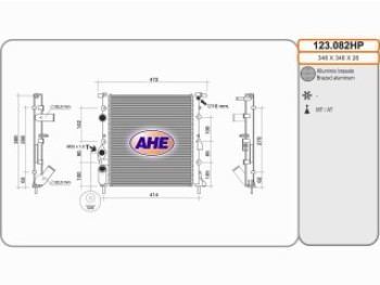 Rad. RENAULT Clio II/Thalia I 1.2 03.98-